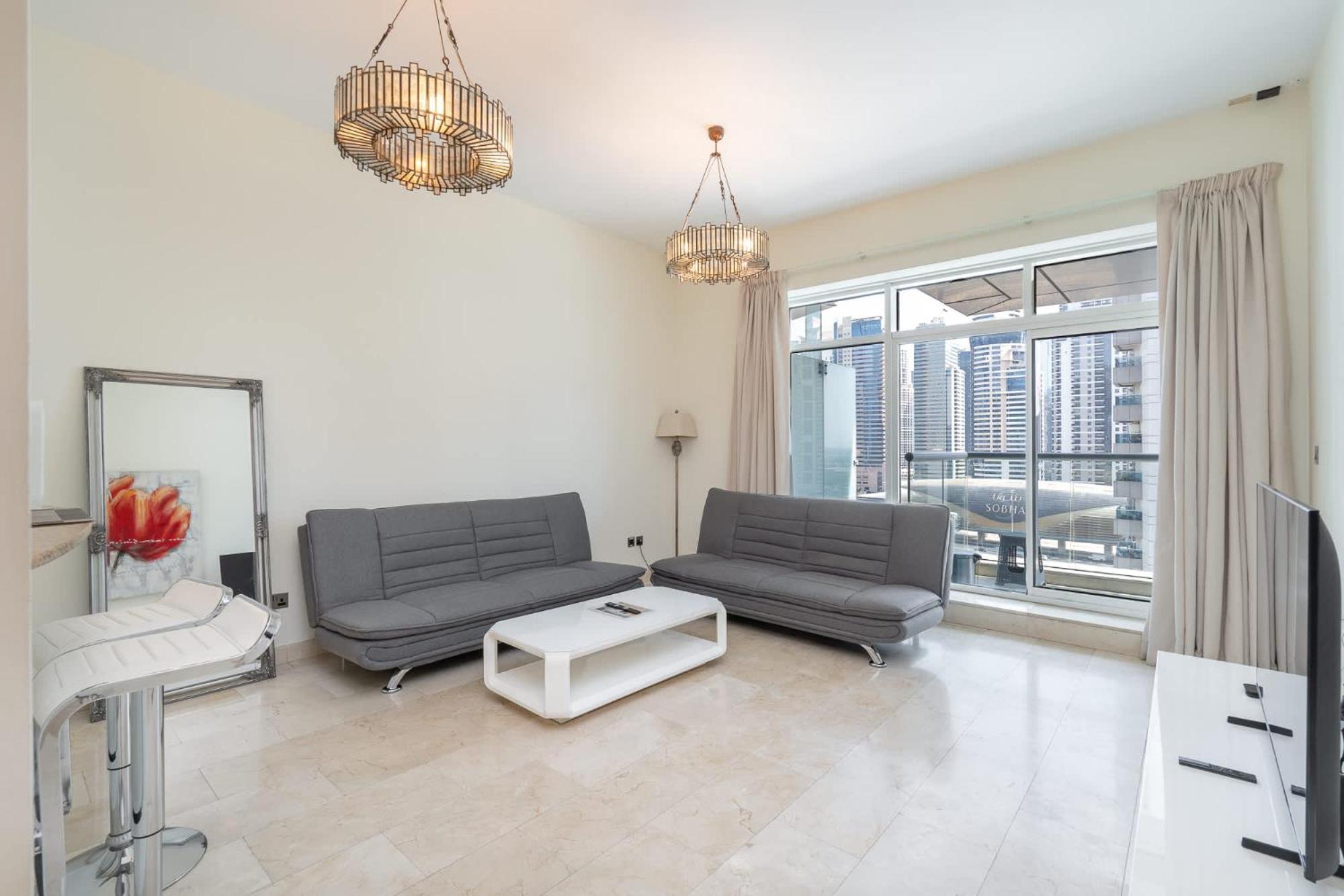 Serene 1-Bedroom Retreat In Dubai Marina Exterior photo